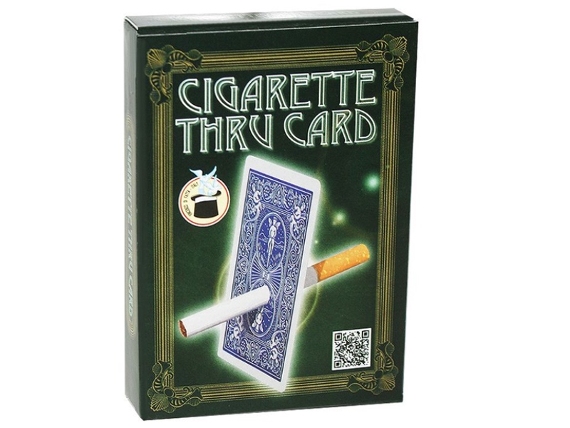 Cigarette Through Card